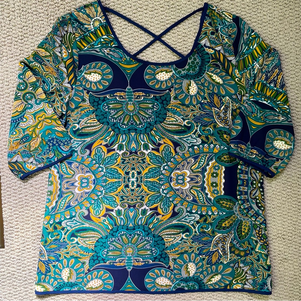 NWOT Pink Owl Open-Back Top